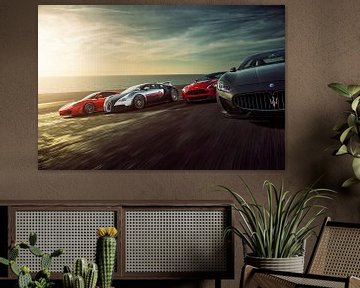 Sunset Dragrace F430, Veyron, Vantage und Stradale von Gijs Spierings