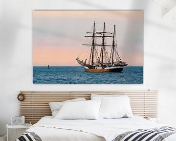 Sailing ship on the Baltic Sea by Rico Ködder