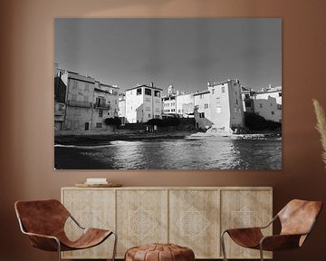 Het strand La Ponche in Saint-Tropez van Tom Vandenhende