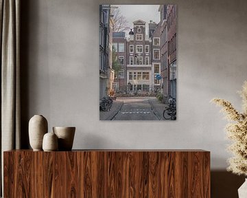 1e Looiersdwarsstraat Amsterdam van Foto Amsterdam/ Peter Bartelings