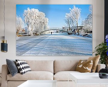 Winter landschap in Nederland von Eye on You