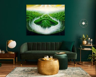 Example of the artwork in a room