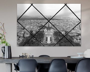 Die Ansicht von Palais de Chaillot in Paris