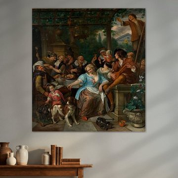 Jan Steen, Une joyeuse compagnie sur une terrasse        