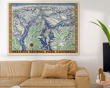 Yosemite National Park Californië van World Maps