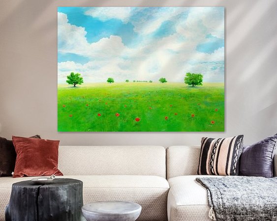 Example of the artwork in a room