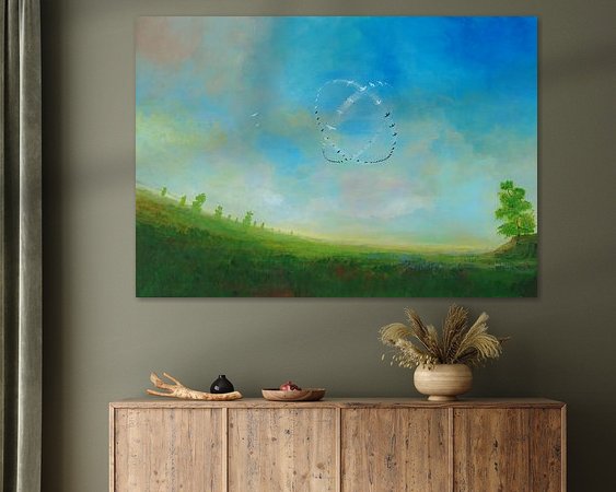 Example of the artwork in a room