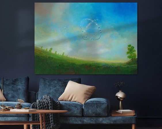 Example of the artwork in a room