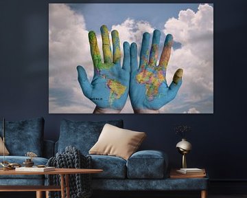World on the Hands by World Maps