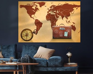 Traveling Around the World by World Maps