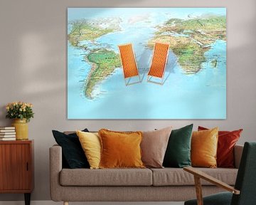 Urlaubsweltkarte von World Maps