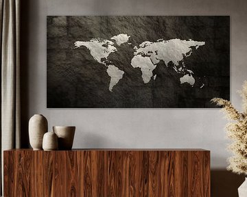Textuur Wereldkaart van World Maps