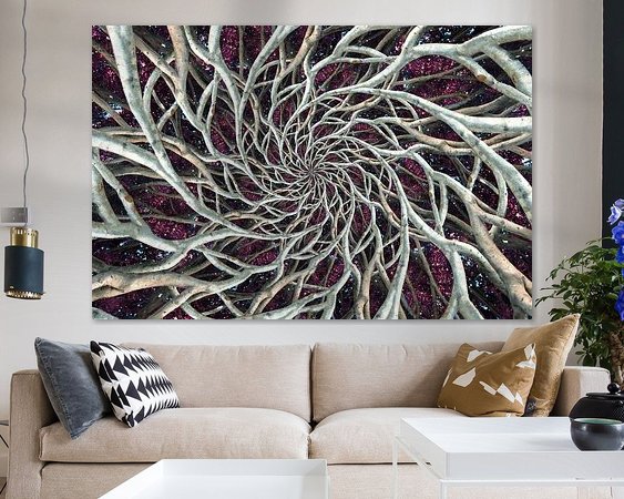 Example of the artwork in a room