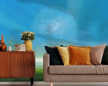 Example of the artwork in a room