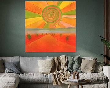 Soleil en spirale sur Art Demo