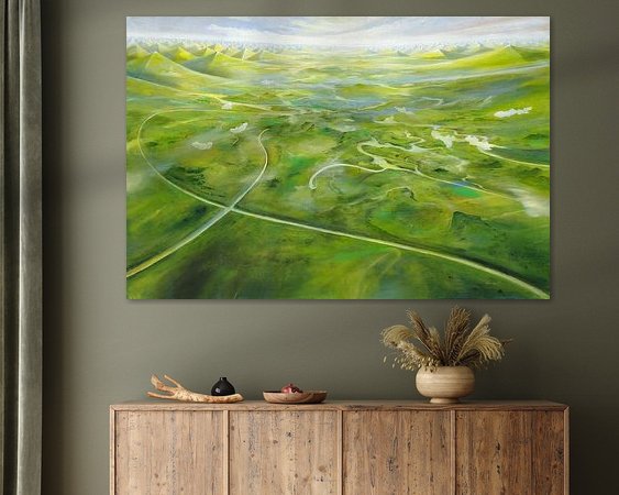 Example of the artwork in a room