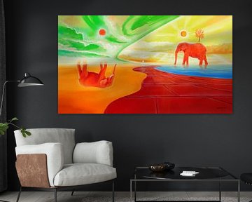 Am Elefantensee van Art Demo