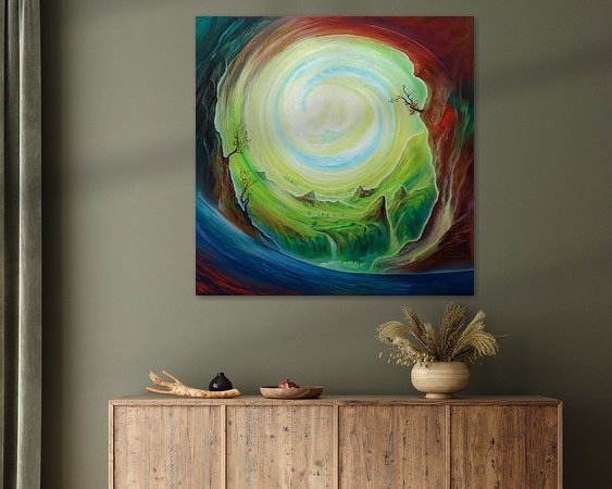 Example of the artwork in a room