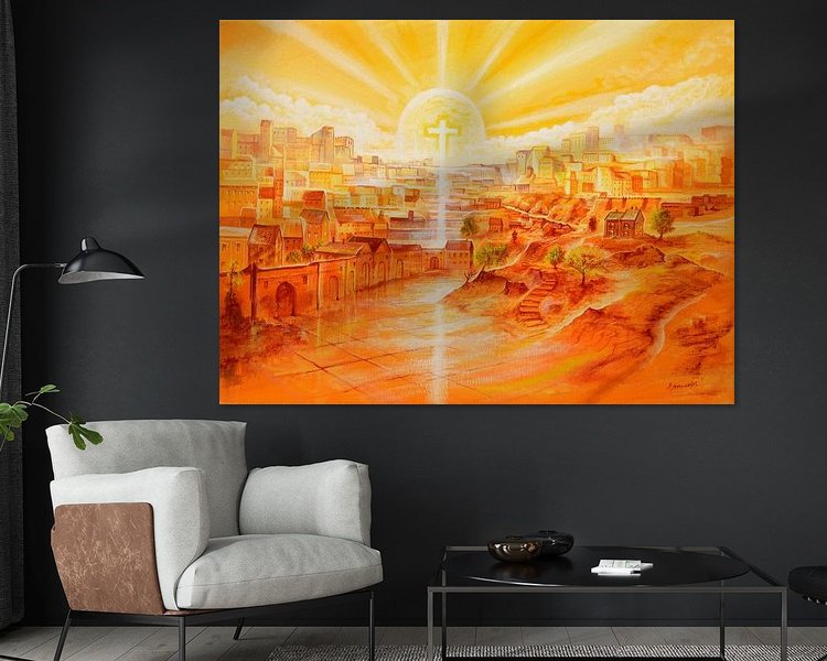 Example of the artwork in a room