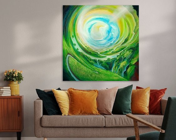 Example of the artwork in a room