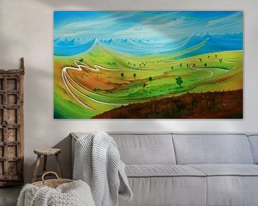 Example of the artwork in a room