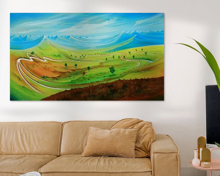 Example of the artwork in a room