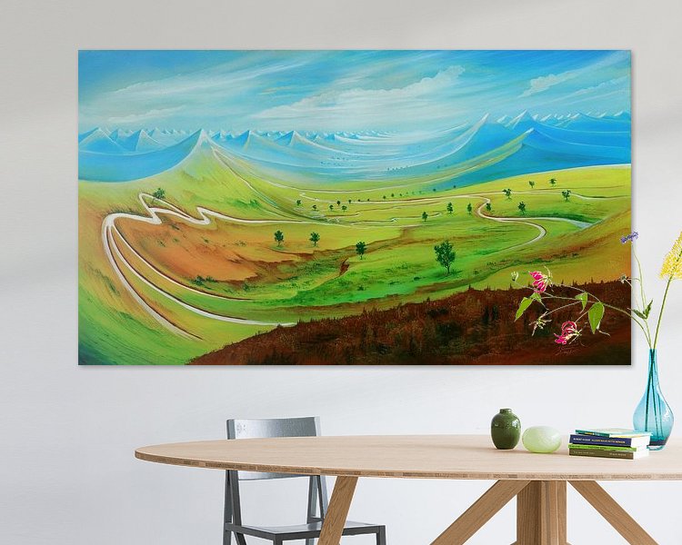 Example of the artwork in a room