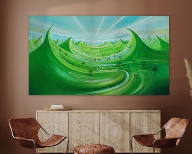 Example of the artwork in a room