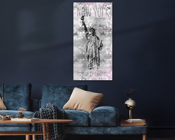 Graphic Art NEW YORK CITY Statue of Liberty