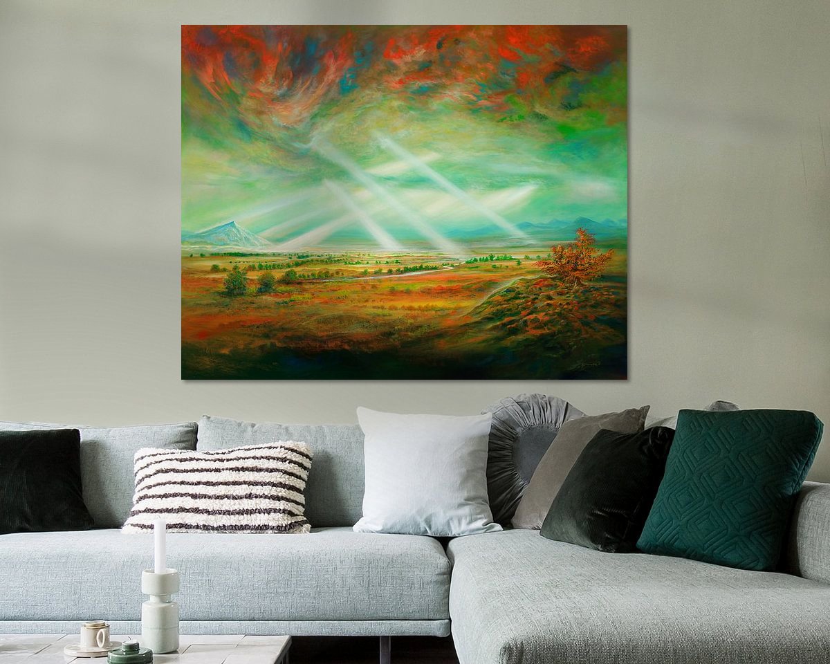 Example of the artwork in a room