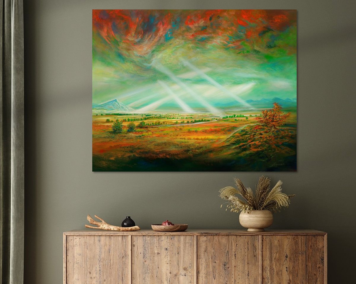 Example of the artwork in a room