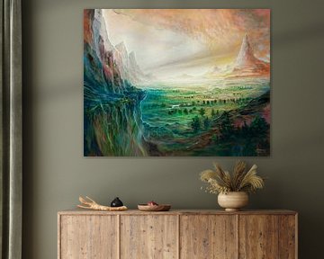 Seitenlicht van Art Demo