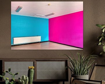 HDR Blue and pink room von W J Kok