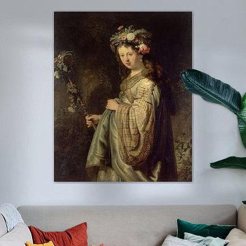 Saskia as Flora, Rembrandt