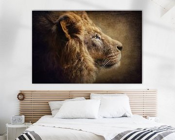 The Lion Portrait van AD DESIGN Photo & PhotoArt