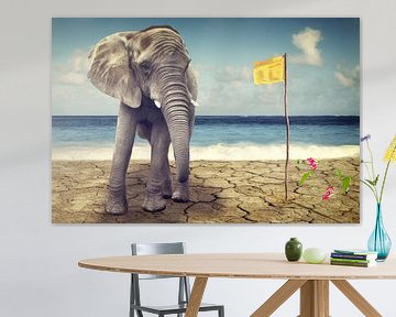 Elefant am Meer van AD DESIGN Photo & PhotoArt