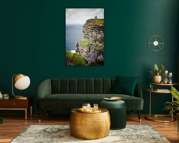 Kasteel bij de Cliffs of Moher van Van Renselaar Fotografie