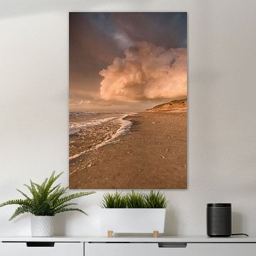 Sonnenuntergang am Strand von Texel