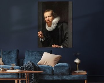 Portrait of a goldsmith, Werner van den Valckert