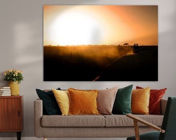Sonnenuntergang in Kenia von Leon Weggelaar
