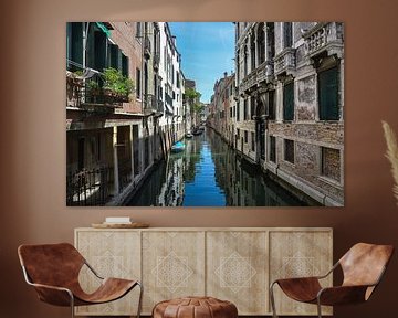 Mooie romantische gracht in Venetie