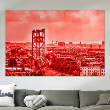 The Bridge and the Stadium - monochrome