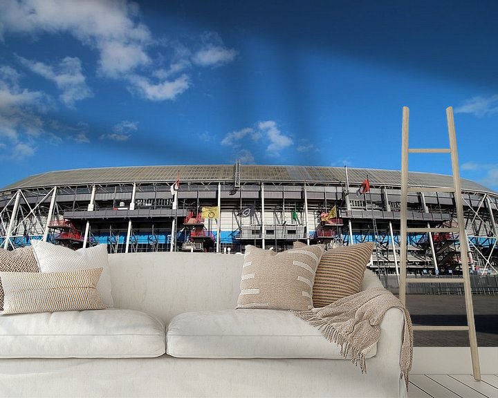 Beispiel fototapete: Front of Stadium de Kuip in Rotterdam von Feyenoord von André Muller