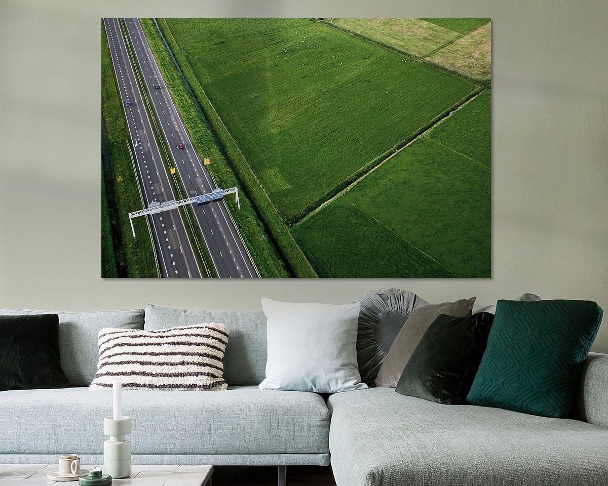 Example of the artwork in a room