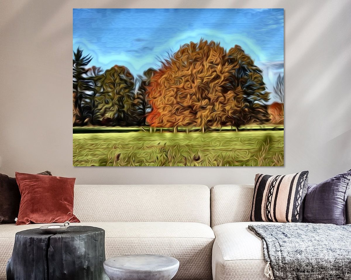 Example of the artwork in a room