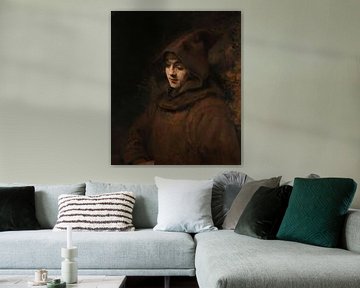 Rembrandts zoon Titus in monniksdracht, Rembrandt Harmensz. van Rijn