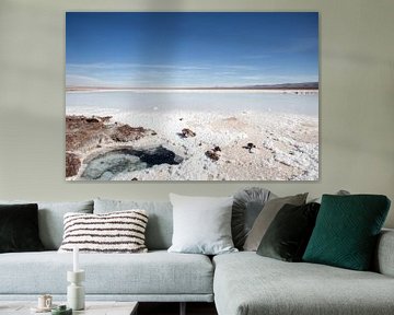 Zoutvlakte in de Atacama woestijn, Chili von Armin Palavra