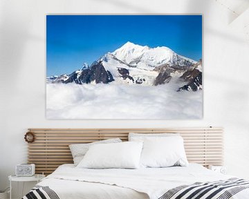 Weisshorn und Matterhorn in den Walliser Alpen