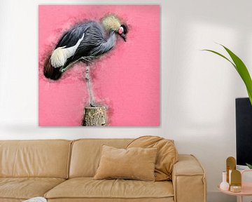 Kraanvogel van Art by Jeronimo