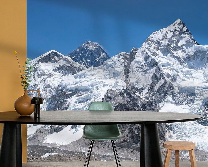 Beispiel fototapete: Mount Everest, der höchste Berg der Welt im Himalaya von Menno Boermans